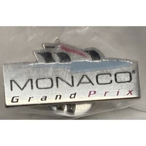 Monaco Grand Prix‎ Metal Pin Silver